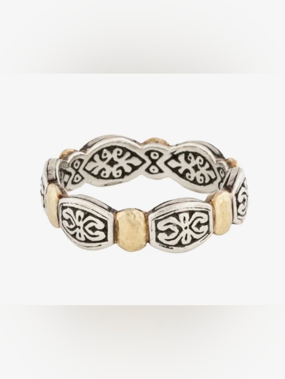 Konstantino Silver and Gold Band Ring